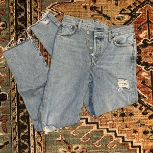 Agolde cross waist jeans